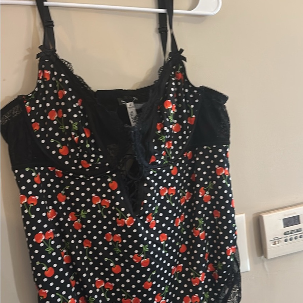 Torrid Black Cherry and Polka Dot Lingerie
